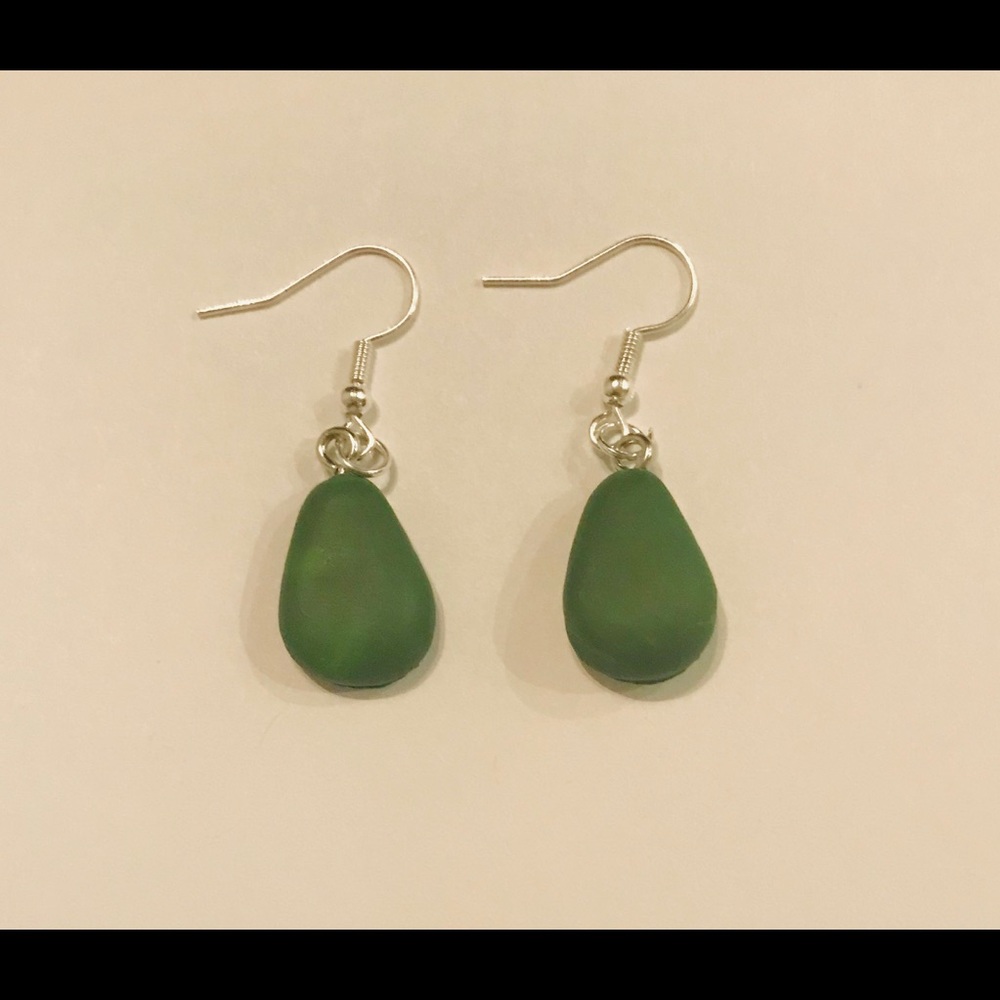 πHOST PIC 3/21π NWT avocado fruit earrings - Picture 2 of 3